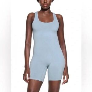 SKIMS Light Blue Sleeveless Shapewear Bodysuit